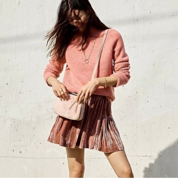 Madewell Pink Sweater with Ribbed Design - Picture 7 of 8